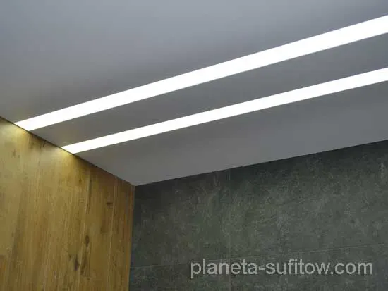 light lines in the bathroom