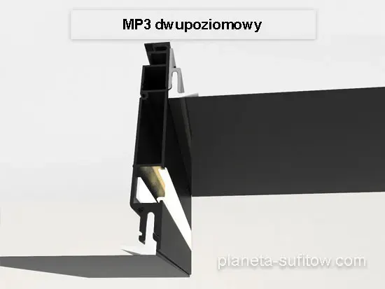 profil dwupoziomowy do sufitu MP3
