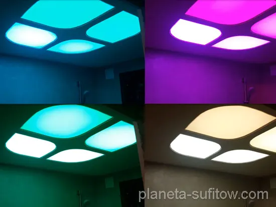 LED podświetlenie zmienia kolor
