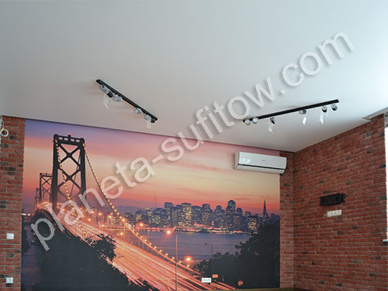 matowy sufit napinany i fototapety