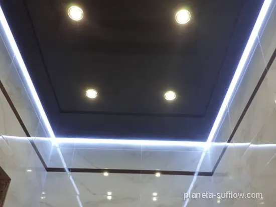 lighting in the stretch ceiling