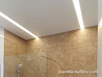 LED lines on stretch ceiling