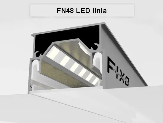 profil linia LED do sufitu FN48